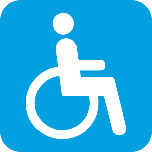 groenen rolstoel icoon