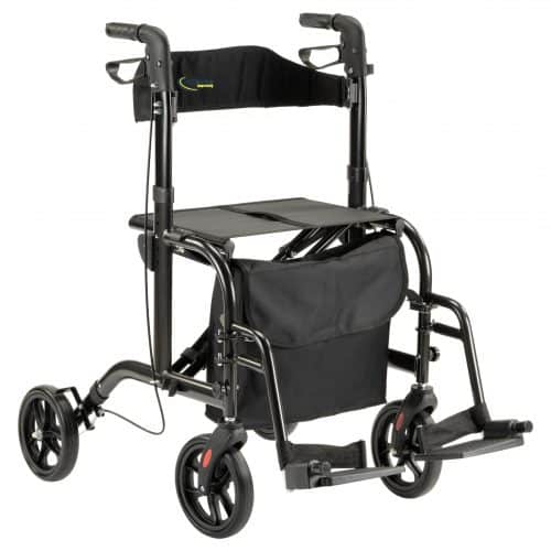 MultiMotion Duo rollator voorzijde rolstoel stand