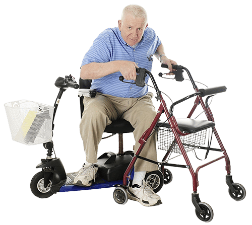 groenen mobiliteit oude man